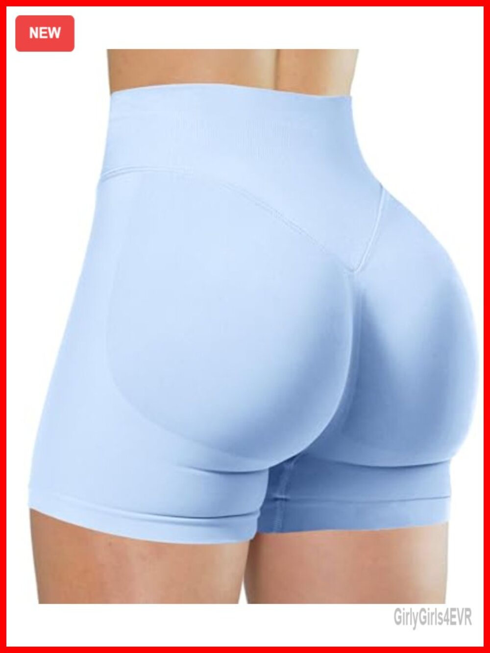 Womens Seamless Workout Biker Shorts High Waisted Tummy Control Gym Yoga
